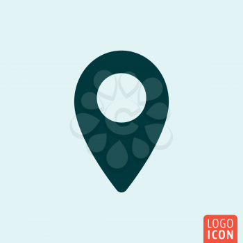 Location Icon. Location logo. Location symbol. Minimal icon design. Vector illustration