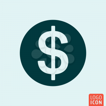 Dollar money Icon. Dollar money logo. Dollar money symbol. Minimal icon design. Vector illustration