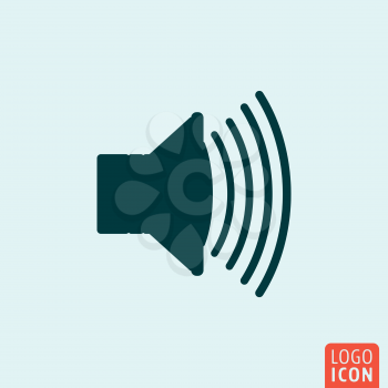 Sound Icon. Sound logo. Sound symbol. Minimal icon design. Vector illustration