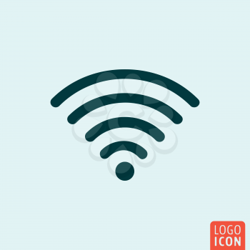 Wi Fi Icon. Wi Fi logo. Wi Fi symbol. Wi-fi minimal icon design. Vector illustration