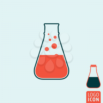 Laboratory icon. Laboratory symbol. Laboratory flask icon isolated. Vector illustration