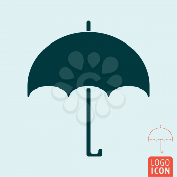 Umbrella icon. Rainy weather symbol. Vector illustration