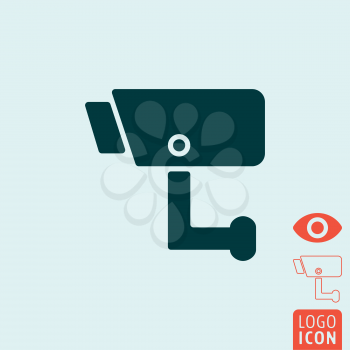 Surveillance icon. Video surveillance, CCTV camera symbol. Vector illustration