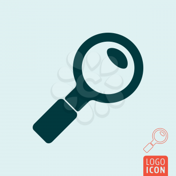 Search icon. Magnifying glass symbol. Vector illustration