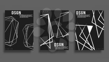 Abstract geometric cover design for flyer, brochure, typography or other printing products. Vector illustration.