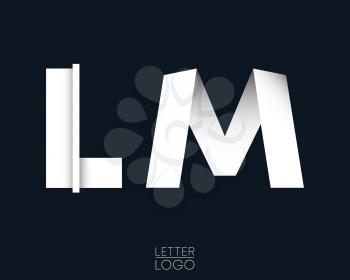 Letter L and M template logo design. Vector illustration.
