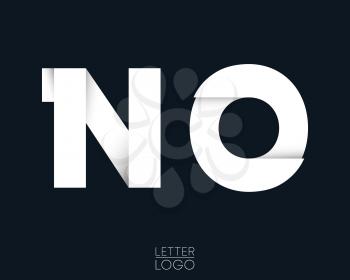 Letter N and O template logo design. Vector illustration.