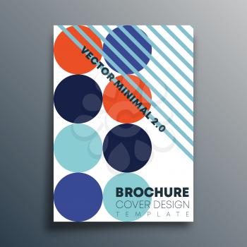 Bauhaus retro geometric shapes design for flyer, poster, brochure cover, typography or other printing products. Vector illustration.