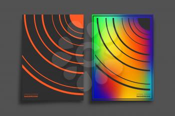 Gradient and minimal line design for background, wallpaper, flyer, poster, brochure cover, typography, or other printing products. Vector illustration.