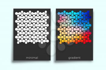 Abstract geometric gradient texture minimal design for background, wallpaper, flyer, poster, brochure cover, typography, or other printing products. Vector illustration.