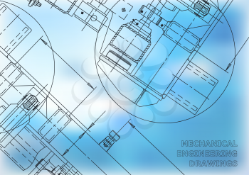 Mechanical Engineering drawing. Blueprints