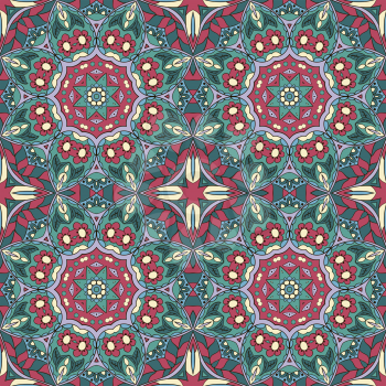Seamless Mandala pattern. Seamless ornament for your creativity. Zentangl doodle pattern