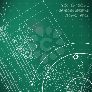 Light green background. Points. Backgrounds of engineering subjects. Technical illustration. Mechanical engineering. Technical design. Instrument making. Cover, banner, flyer [преобразованный]