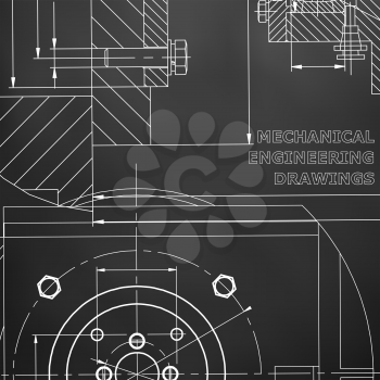 Mechanics. Technical design. Corporate Identity. Black background