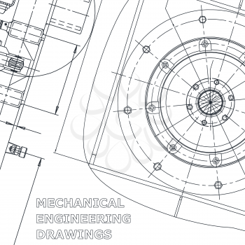 Blueprint, Sketch. Vector engineering illustration. Corporate Identity. Cover