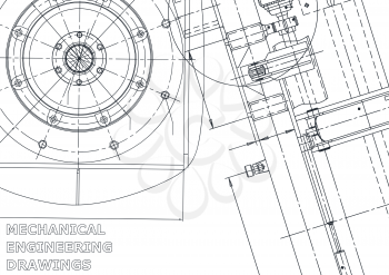 Blueprint. Vector engineering illustration. Cover, flyer