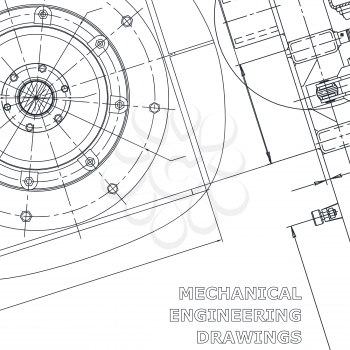 Blueprint. Vector engineering illustration. Cover, flyer. Corporate Identity