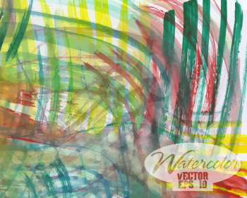 Abstract colorful watercolor vector background