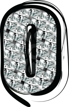 Diamond Font letter o