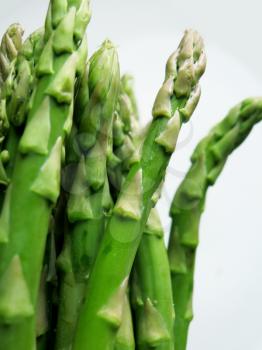 Fresh, green asparagus close-up