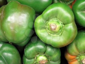 Green pepper for sale at the Farmers Market
