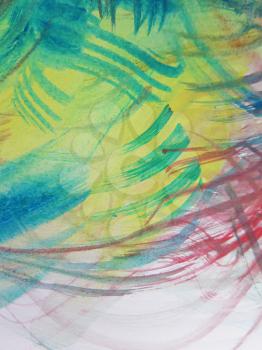 Colorful Abstract watercolor painted background