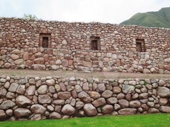 Ancient inca walls in Cusco Peru