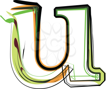 Organic type letter u