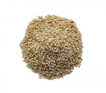 Raw cous cous semolina Isolated on White Background