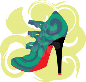 Woman Shoe, Vector illustration