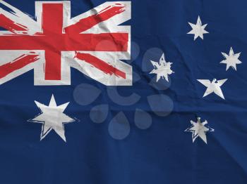 abstract AUSTRALIAN flag or banner