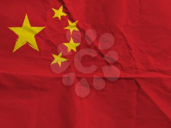 abstract CHINESE flag or banner
