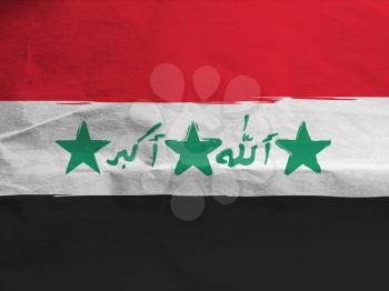 abstract IRAQ flag or banner