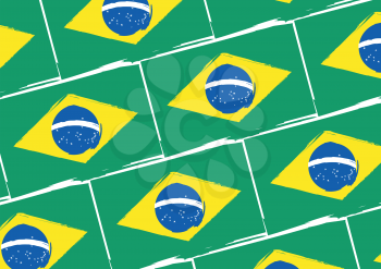 abstract BRAZILIAN flag or banner vector illustration