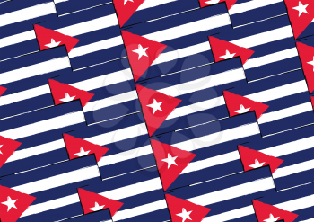 abstract CUBA flag or banner vector illustration