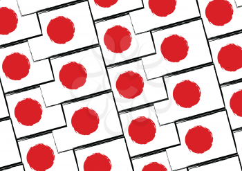 abstract JAPANESE flag or banner vector illustration