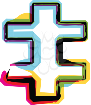 Abstract colorful symbol