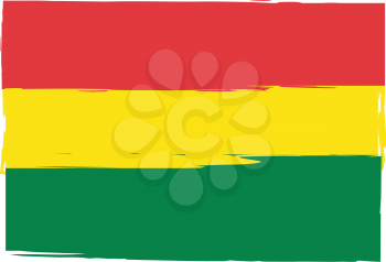 abstract BOLIVIAN flag or banner vector illustration
