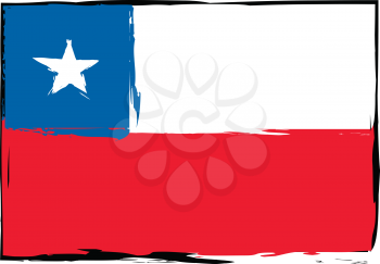 abstract CHILEAN flag or banner vector illustration