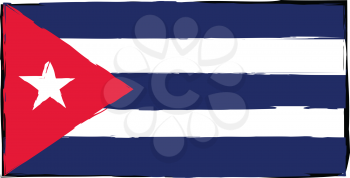 abstract CUBA flag or banner vector illustration