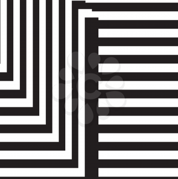 Black and white letter l design template vector illustration