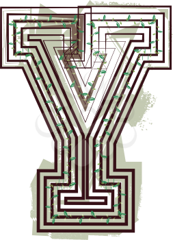 Letter Y  Eco Logo Icon Design - Vector Illustration