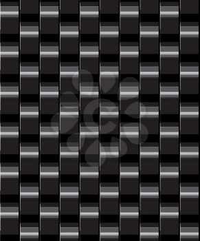 black seamless geometric background with light reflections