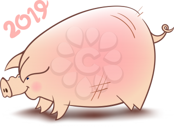 The symbol of the new 2019 is a pig. Thick, fun and successful