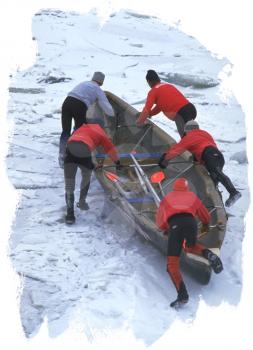 Royalty Free Photo of a Rescue Boat