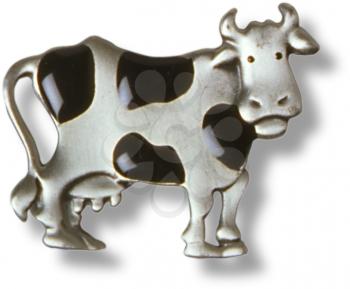 Royalty Free Photo of a Decorative Brooch of a Cow