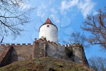 Tower of Krivoklat castle. 
