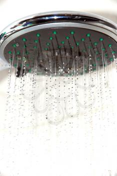 Detail image of shower bath.