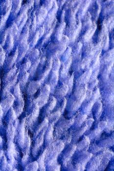 Extreme macro of the blue textile fibres. Fibre structure.Textile structure.