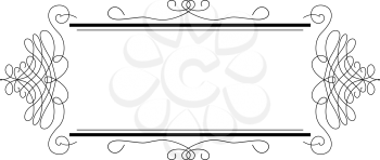 Lines, Scrolls and Swirls Isolated in Black Vector - for Page Decor, Letters, Invitations, Cards, Logo or Menu
